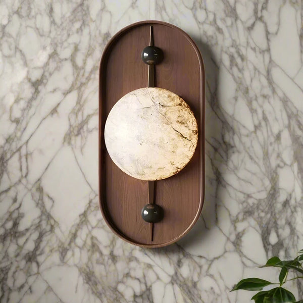 Modern Luxury Solid Wood & Marble Wall Lights