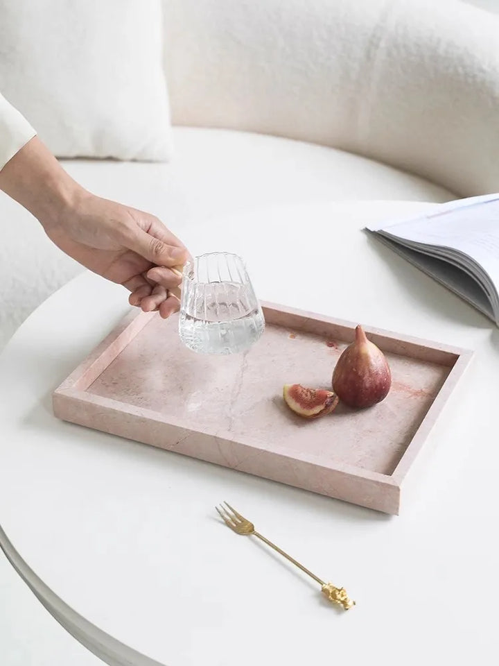 Pink Rosa Levante Marble Decorative Tray