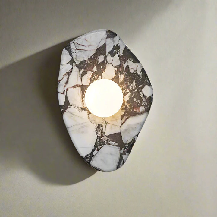 Modern Abstract Shape Solid Stone Wall Lights