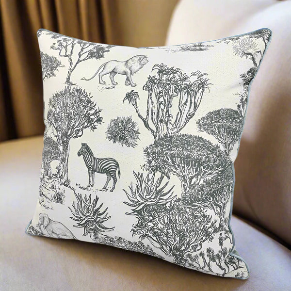 Luxury Home Decor Nursery Chinoiserie Animal Print Cushion Cover