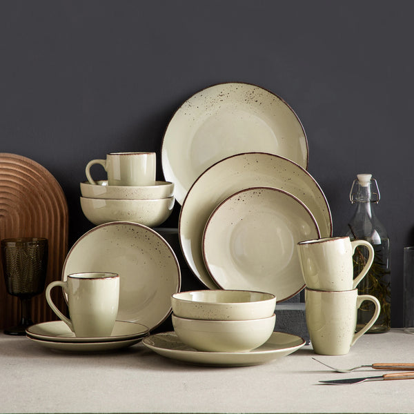 Modern Aged Cream 16-PC Dinnerware Set