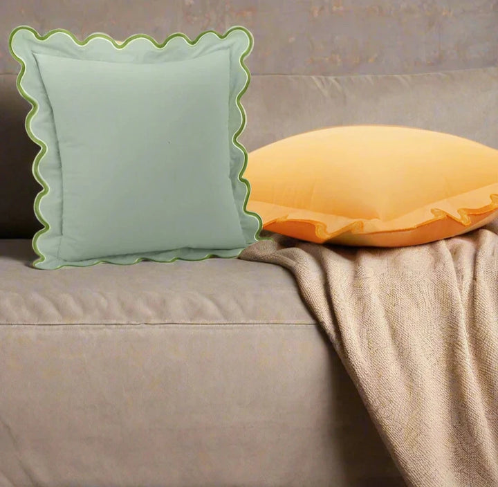 Modern Maximalism Scallop Edge Border Cushion