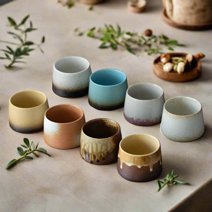 home decor speckled cups