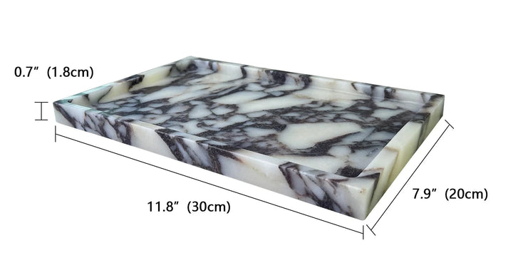 luxury viola marble tray