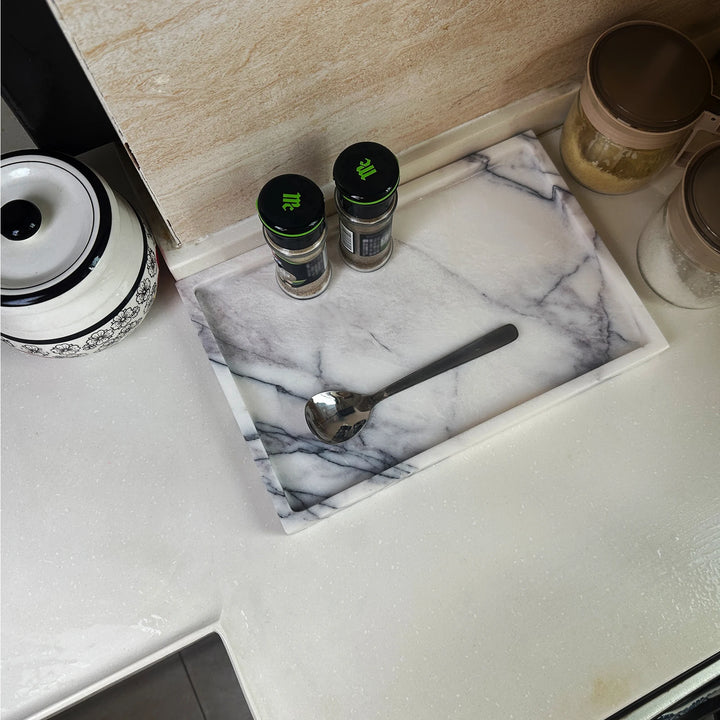 luxury home decor tray, solid marble tray