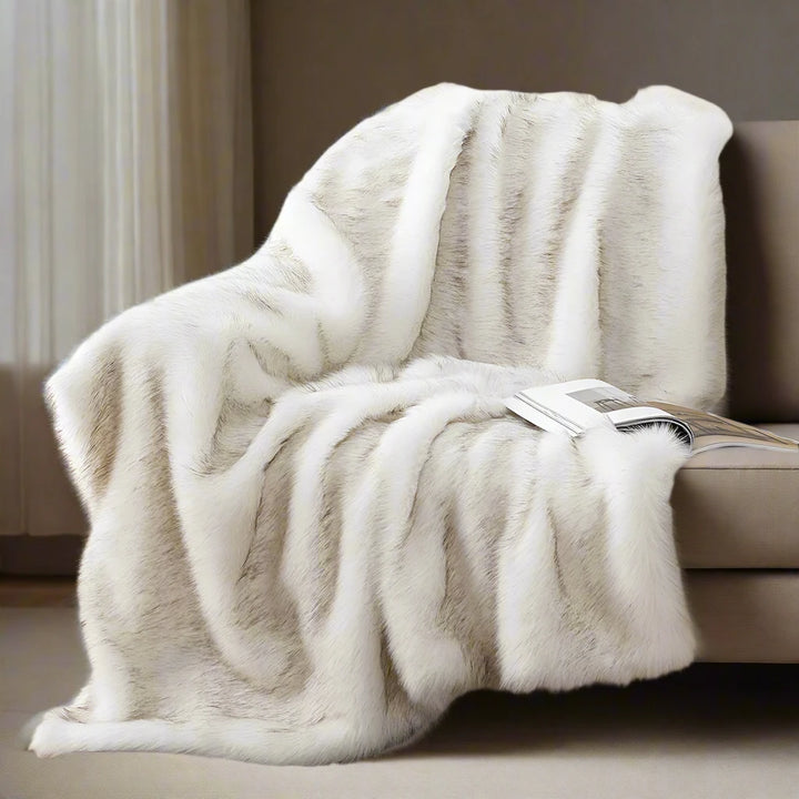 Luxury Heavy Faux Fur Throw Blanket