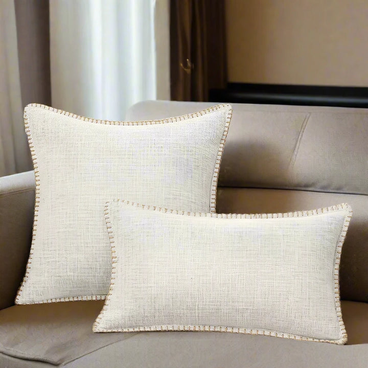 Simple Chic Neutral Linen Cushion Cover