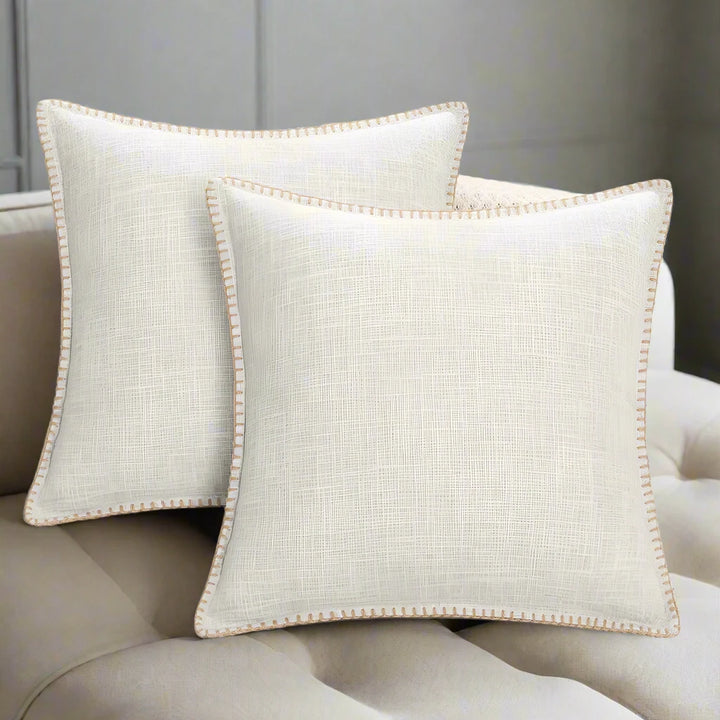 Simple Chic Neutral Linen Cushion Cover