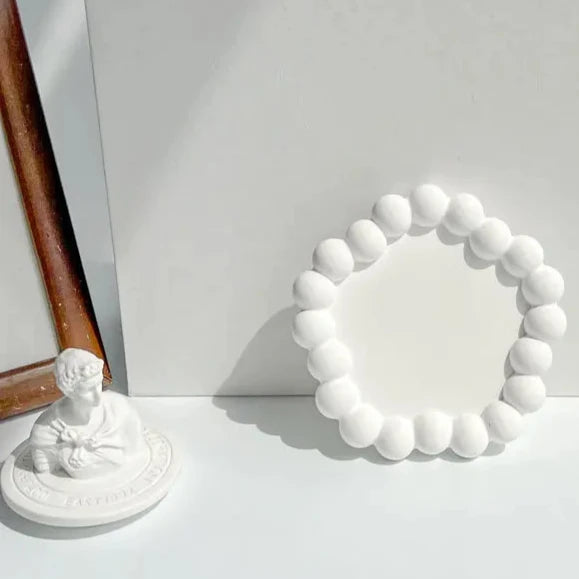 Modern White Ceramic Abstract Decorative Tray