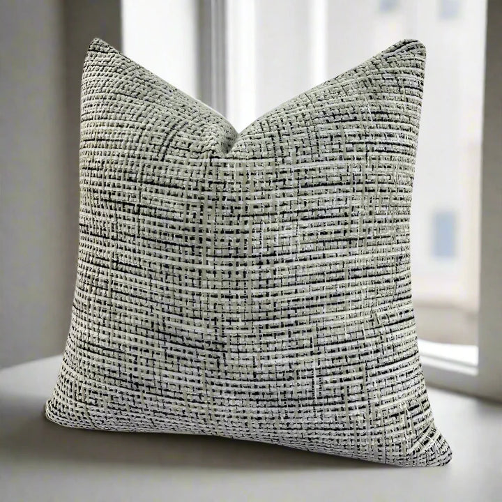 Luxury Home Decor Grey Boucle Tweed Cushion Cover