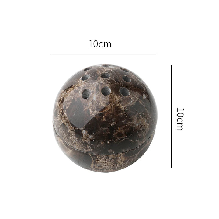 Luxury Home Fragrance Solid Marble Brown Diffuser Ball