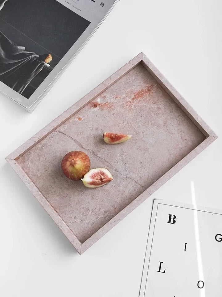 Pink Rosa Levante Marble Decorative Tray