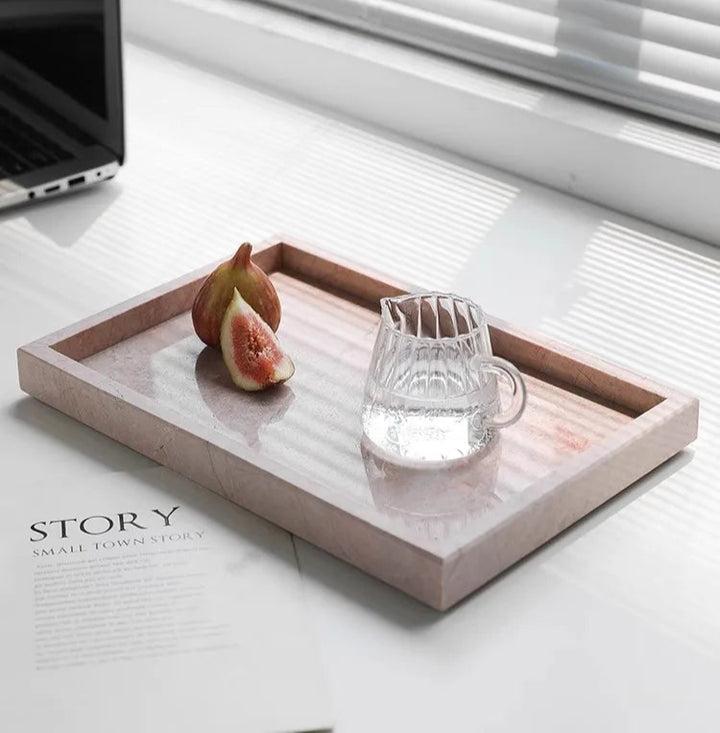 Pink Rosa Levante Marble Decorative Tray