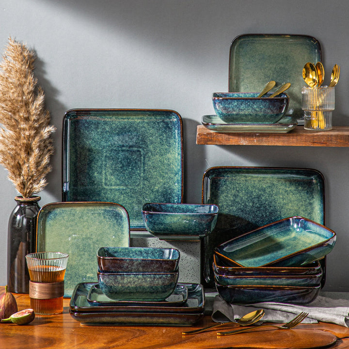 Reactive Blue 16-PC Dinnerware Set