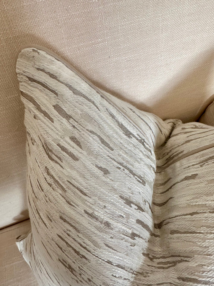 Muted Stripe Textured Cushion Cover