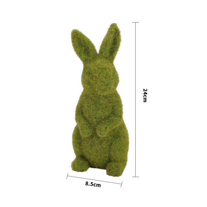 Green Moss Bunny Easter Tablescape Decor