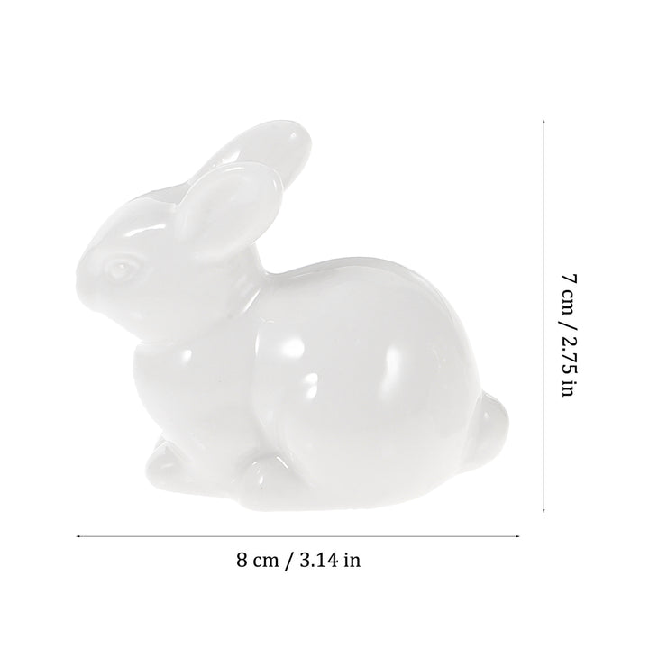 size Set of 3 Ceramic Easter Bunny Ornaments