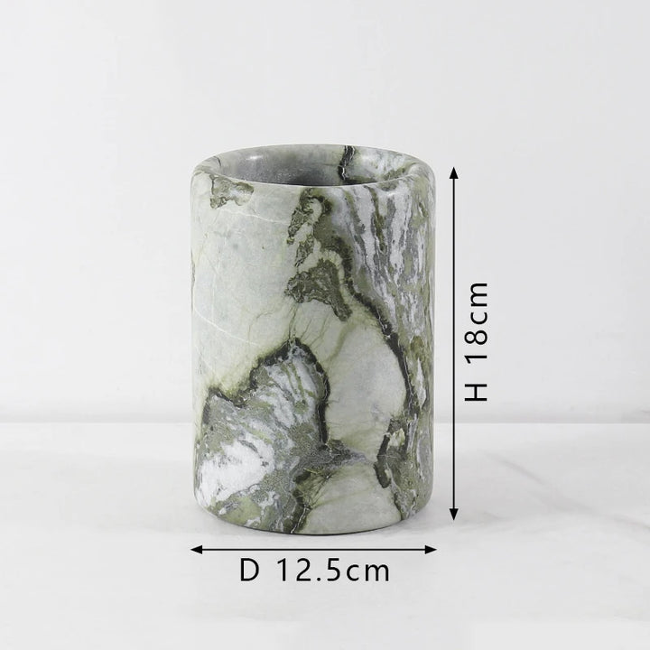 Green Arabescato Verde Marble Wine Cooler