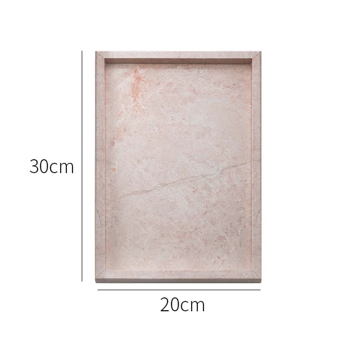 30 x 20cm small Pink Rosa Levante Marble Decorative Tray