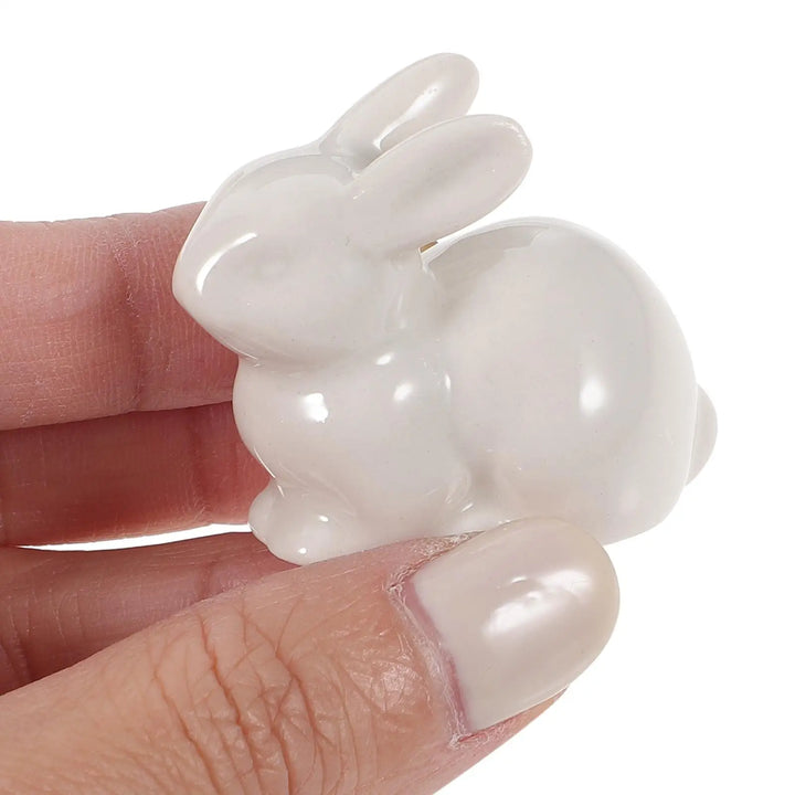 Set of 3 Ceramic Easter Bunny Ornaments