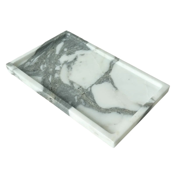 small white marble decorative tray