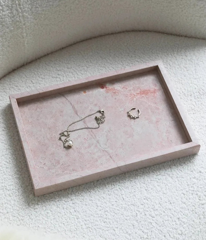 Pink Rosa Levante Marble Decorative Tray